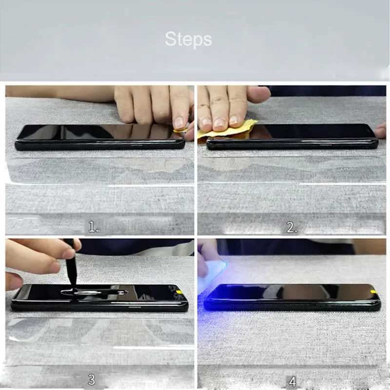 UV liquid Tempered Glass For iPhone 17 16 Pro Max 17Air 17Pro 17Promax 16Plus 16E Full Glue Screen Protector Clear UV Film Cover G251218