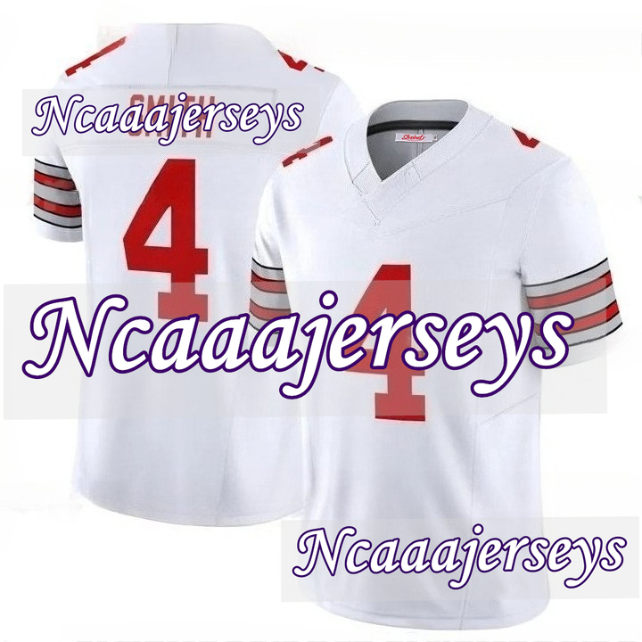 Men Custom Football Jersey 4 Jeremiah Smith Jersey Jack Sawyer Will Howard Caleb Downs Treveyon Henderson Denzel Burke Miyan Egbuka 11 Smith-Njigba10 
