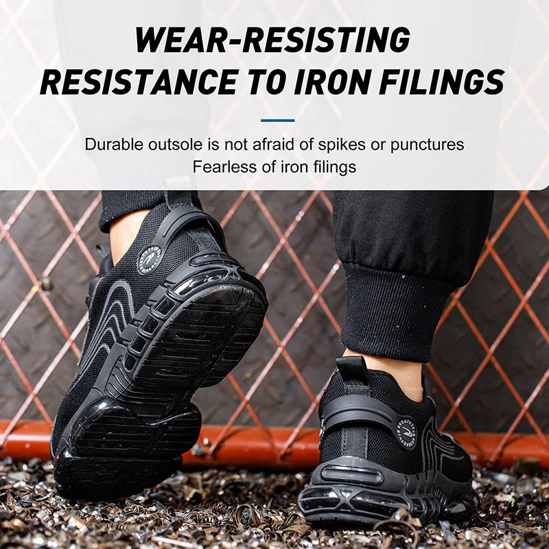Unisex Rotating Button Safety Shoes Men For Work Sneakers PunctureProof Protective Women Steel Toe Boots 251031