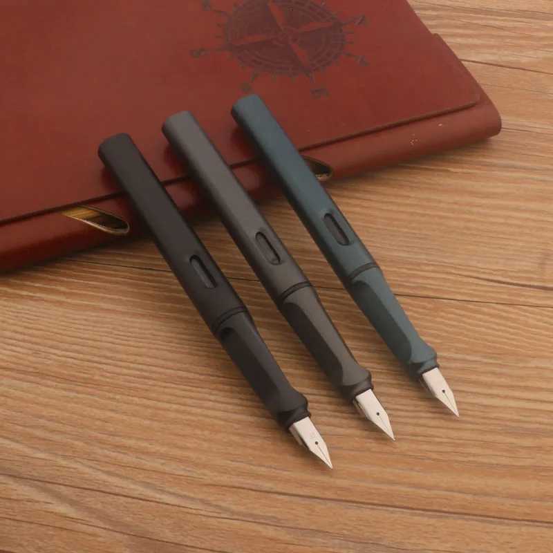 Posture Correction Matte Black 860 Fountain Pen EF Nib Plastic Frosted Green Stationery School Off Supplies Ink Pens Y251218