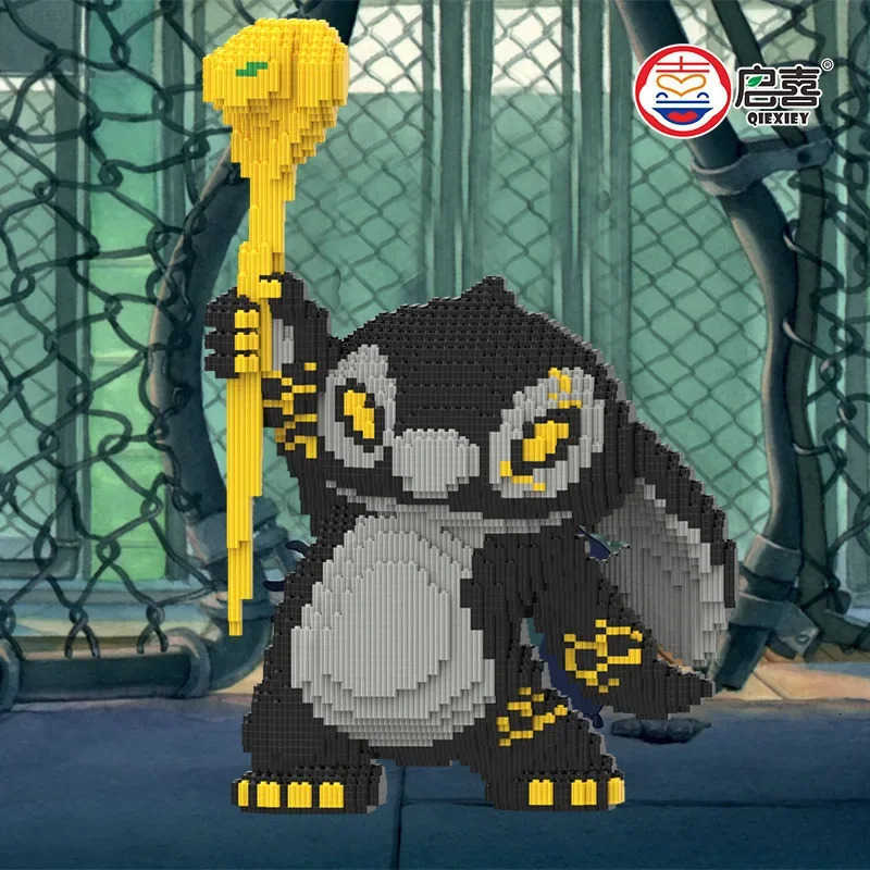 Disney Cool Black Stitch Magic Building Block Kawaii Baby Stitch Angel 3D DIY Model Cartoon Assembled Bricks Toy For Kids Santa Gift H251218