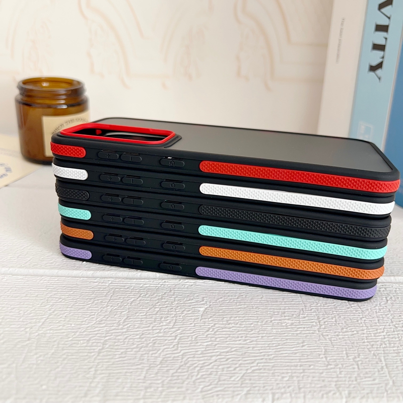 Skin Feel Hard PC Soft TPU Cases For Samsung S26 Edge S25 FE S24 Ultra S23 Plus A36 A26 A35 A25 Fashion Plastic Dual Hybrid Color Hand Feeling Mobile 