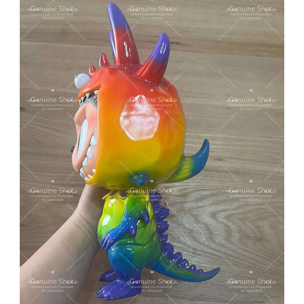 Popular Market Labubu Rangeas T9g Rainbow Beast Cute Ugly Trendy Vinyl Figurine Collectible Grade Desktop Decoration For Big Labubu Doll Fans