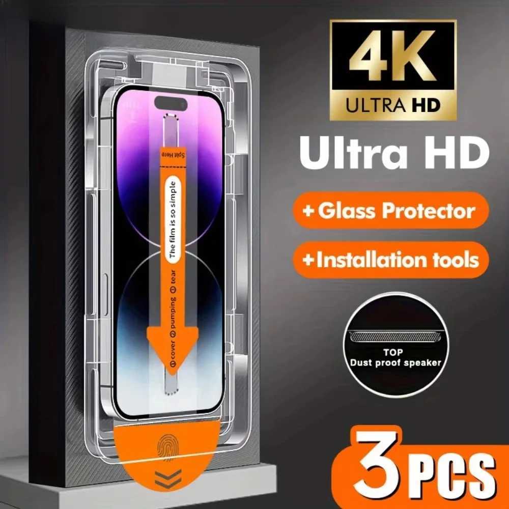 1-3PCS 8K Dust Free Easy Install SCREEn Protector For 11 Lite 5G Ne 14T 15T Pro 13T 12T 11T 10T 14 13 12 Tempered Glass G251218