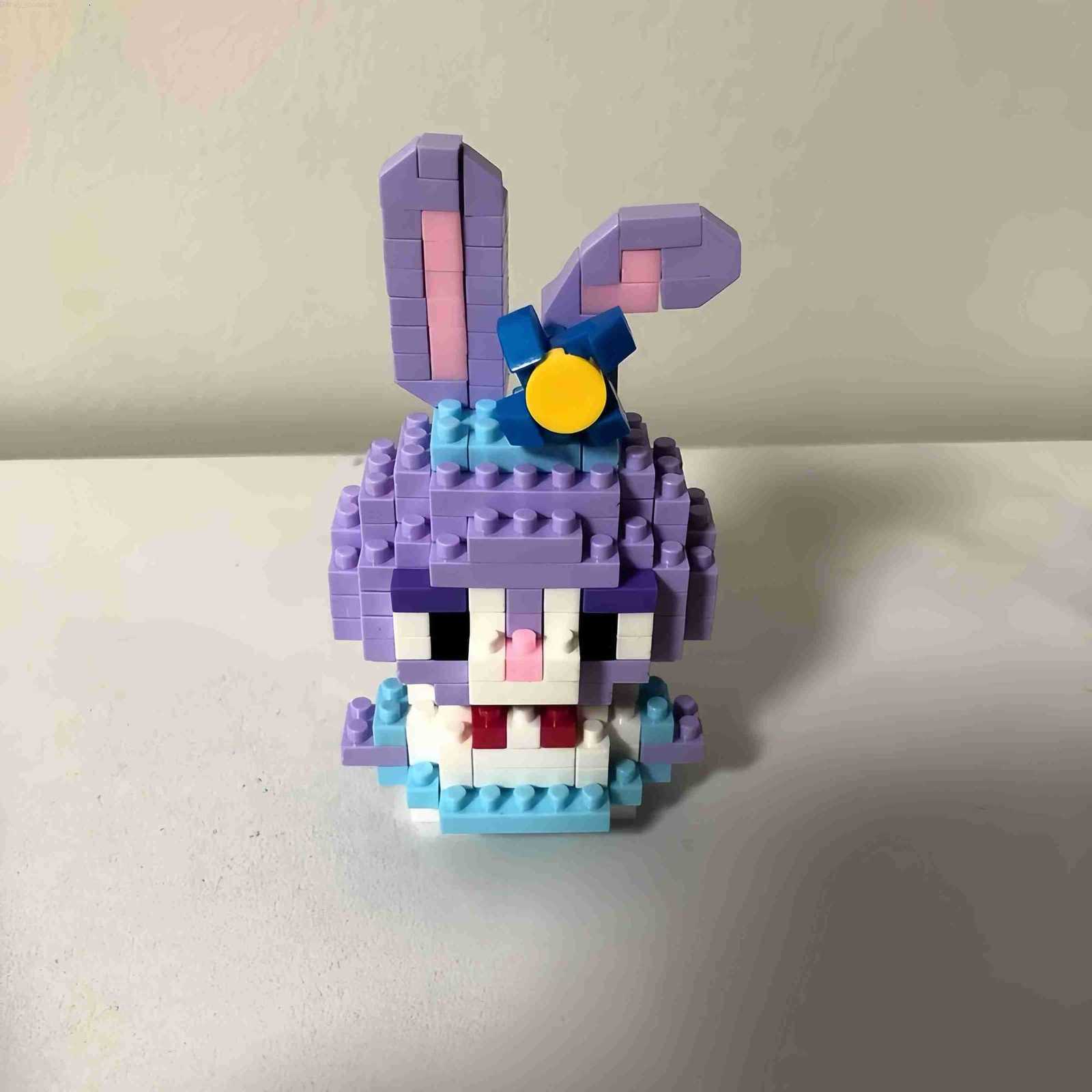 Disney Anime Princess Building Blocks Stitch Mickey Mouse mini Action toy Figures Blocks Toys Bricks Assemble Toys Kids Gifts H2512181