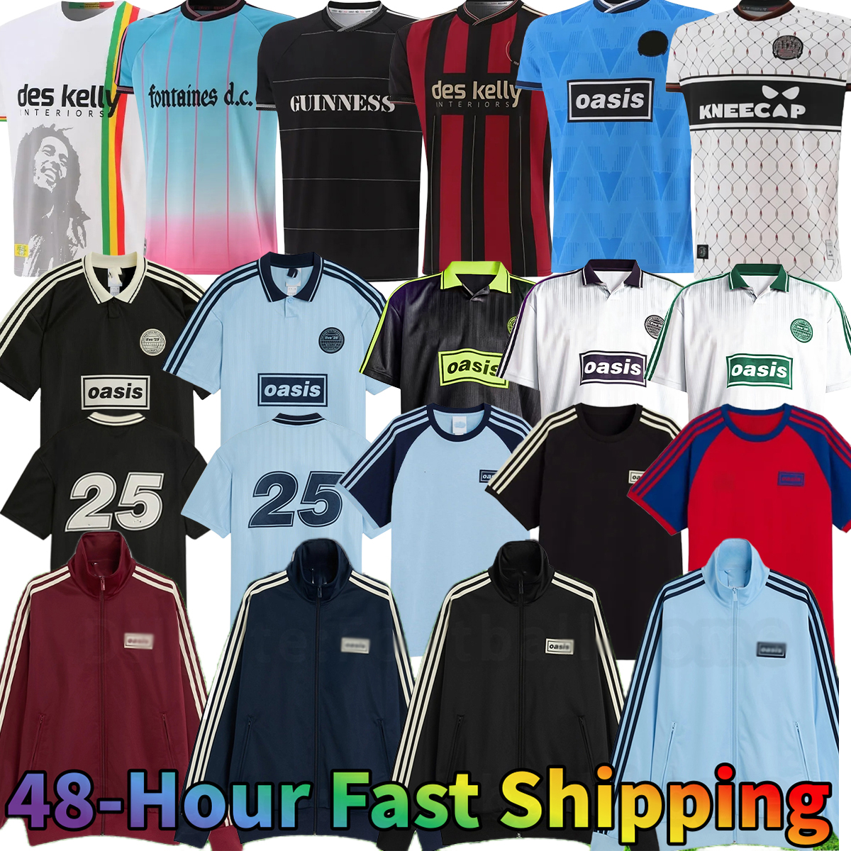 25 26 Bohemians Oasis Tour Live 2025 135th Anniversary Football Jersey 2025 2026 Camisetas HOME AWAY THIRD GOALKEEPER football shirt adult kids kits men Oasiss