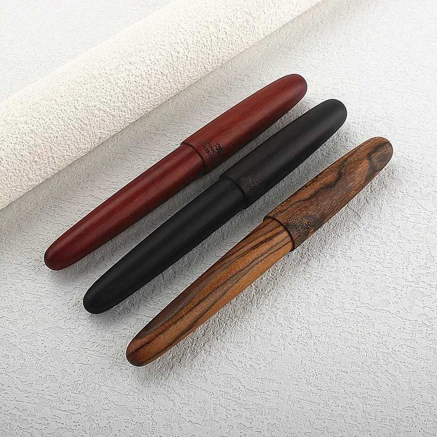 New Jinhao 9056 Log Fountain Pen Cap Premium Wood Calligraphy Pen EF F Nib for Writing Pract Gifts Off Supplies Y251218