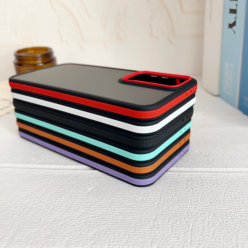 Skin Feel Hard PC Soft TPU Cases For Samsung S26 Edge S25 FE S24 Ultra S23 Plus A36 A26 A35 A25 Fashion Plastic Dual Hybrid Color Hand Feeling Mobile 