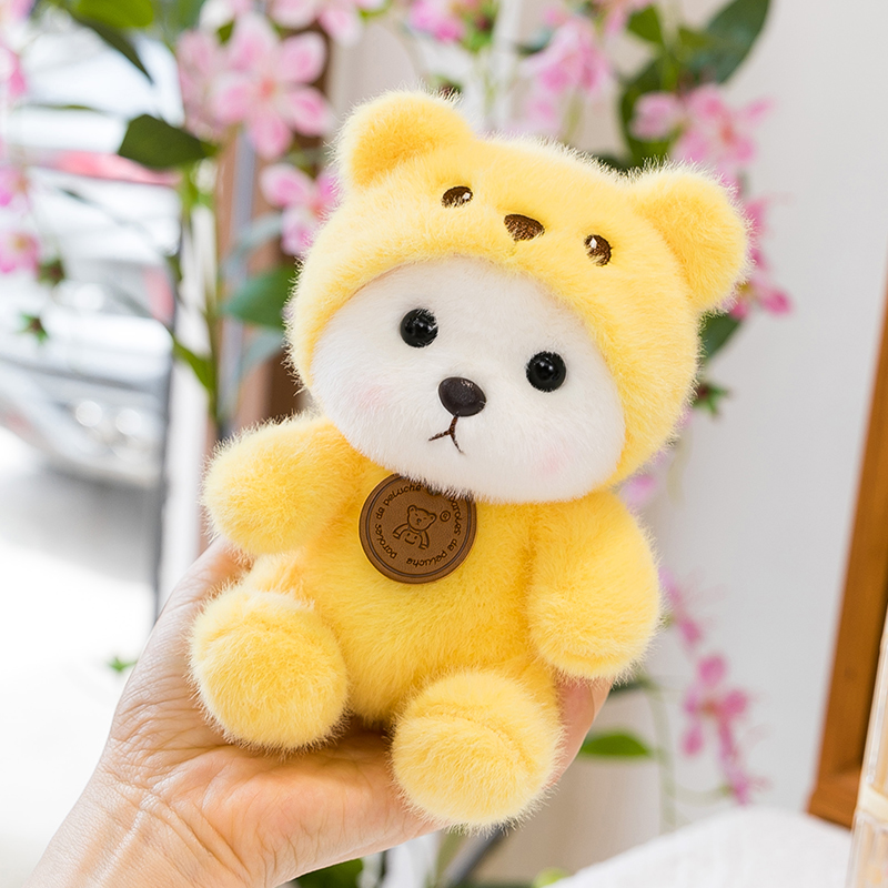 Lena Bear Table with Plush Toy Desktop Small Ornament Doll Children's Companion Doll