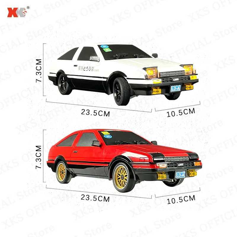 AE86 Model 1/18 RC Car 24G Remote Control 15Km/H AWD On Road LED Light ESP Gyroscope RC Drift Racing Toy Car Gift for Boy G251218