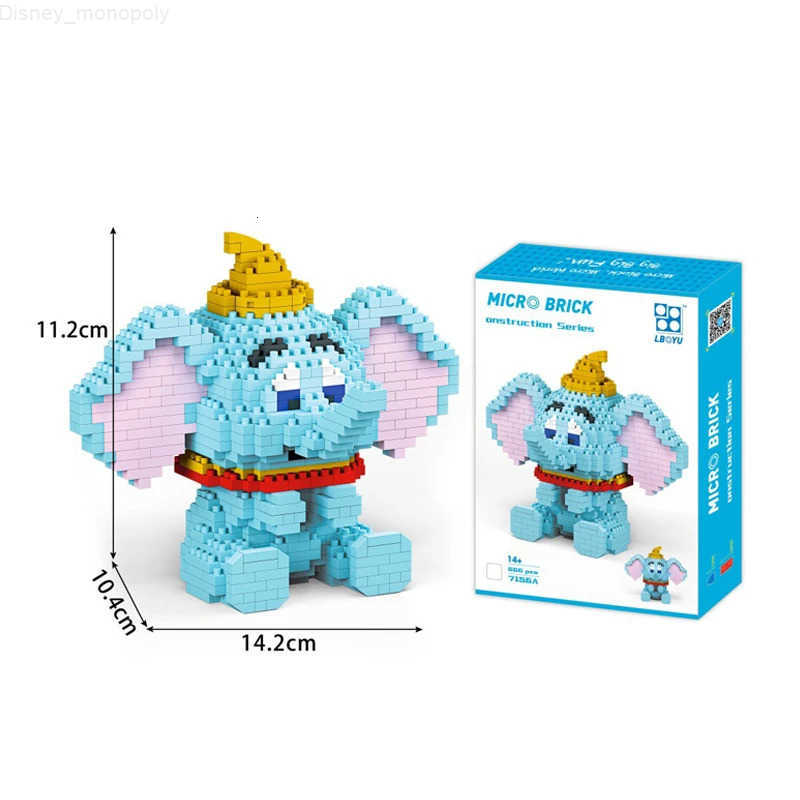 Disney Cartoon Series Micro Building Blocks Mickey Mouse Lion King Simba Timon Pumbaa Eeyore Figures Mini Brick For Block Toys H251218