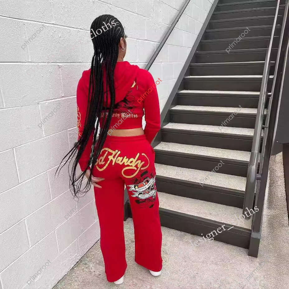 Womens High Quality Tracksuit Women Track Letter jogger suits Sweatsuits Hoody hardy set 557 C260312