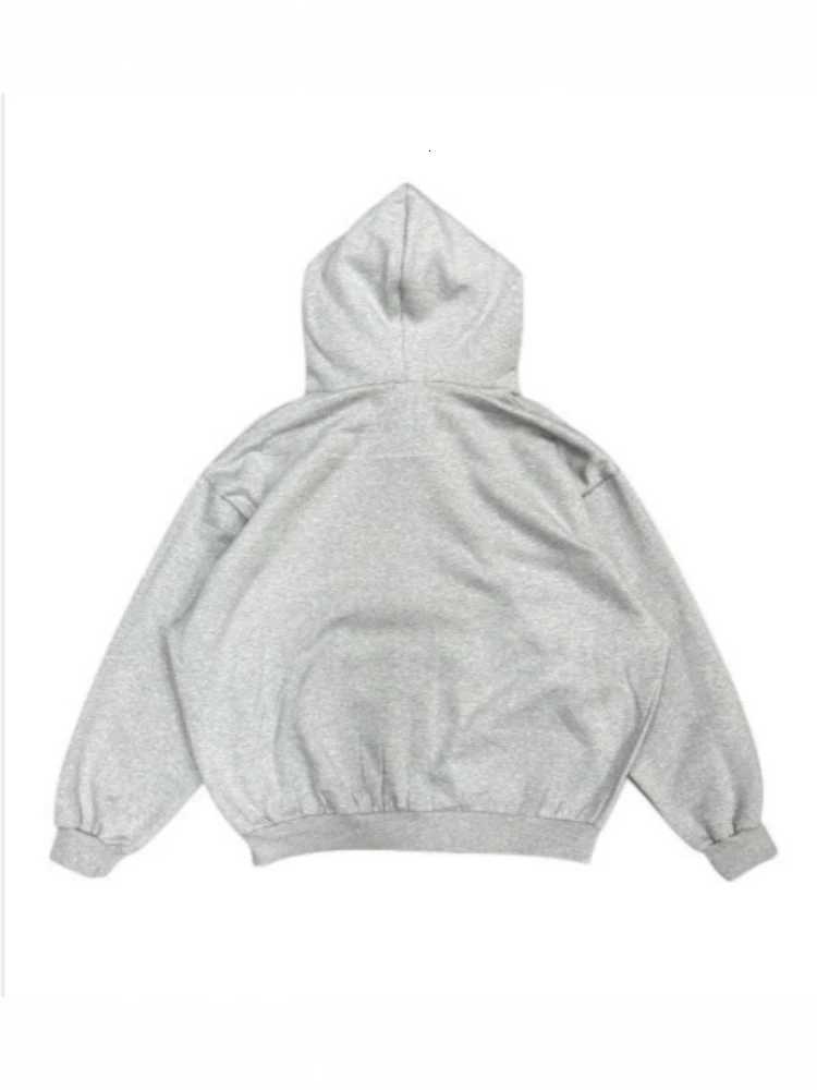 style winter strt fashion trend wool collar printed letter zipper cardigan sweatshirt long slved hooded sweatshirt Y2K X251218 - view 7