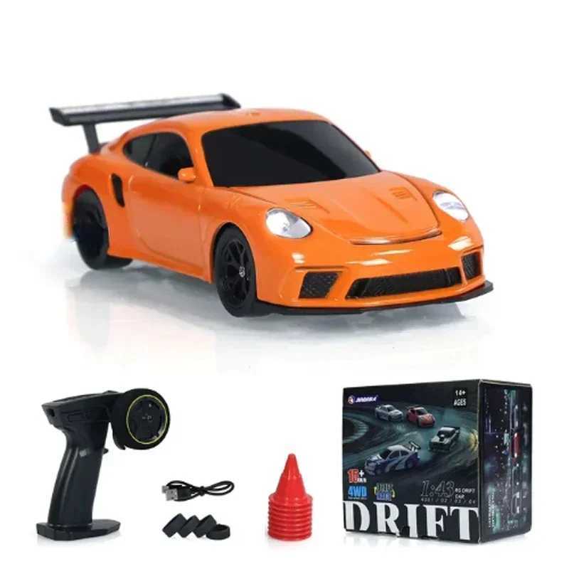 24G RC Drift Car 1/43 4WD Remote Control Car High Speed Four Wheel Drive Radio Controlled Mini Racing Car Model Boy Toy Gift G251218