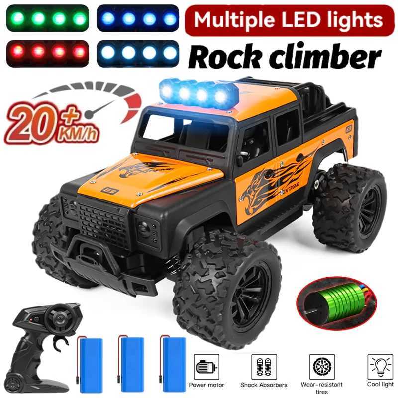 Remote Control Car All-terrain Off-road Climbing Alloy Truck 20KM/H High Speed Drift Racing Vehicle Toy Gift for Kids Children G251218
