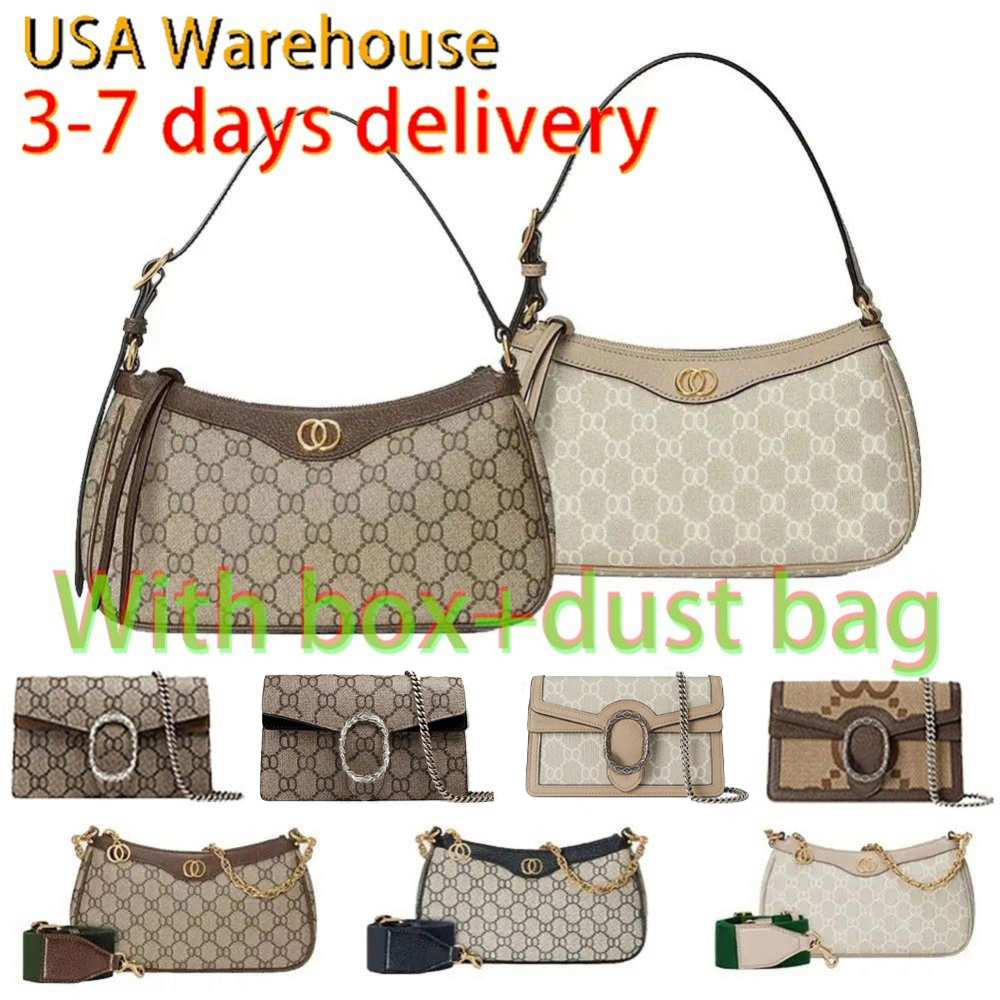 High Quality Designer Bag Shoulder bag Luxury Woman Wallet Brown Fashion Handbag Classic Womens Bag Printed Retro Sweet Outdoors Purse Underarm Bag Crossbody bag