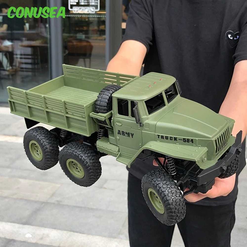 JJRC 1/18 Rc Car Off-Road 24G Radio Controlled Car Military Electric MaCHIne 10Km/h Rc Buggy CHIldrens Toys for Boys kid G251218