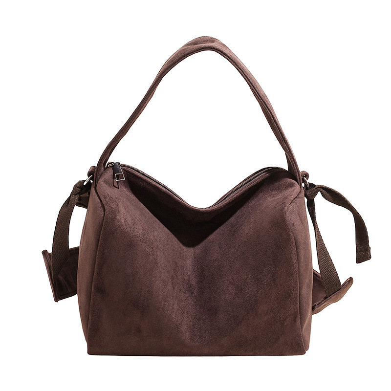 Suede Bag for Women Faux Suede Tote Hobo Bag Vintage Womens Bags Trendy Shoulder Bags Winter Fall Retro Handbag Purse Work Bag 241212