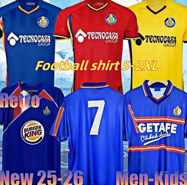 25 26 GetafeS FC Soccer Jerseys Mayoral LATASA ENES UNAL GREENWOOD Jaime Mata Unal ALENA MAKSIMOVIC Arambarri Milla Jose Angel 09 10 Home Mens Football shirt