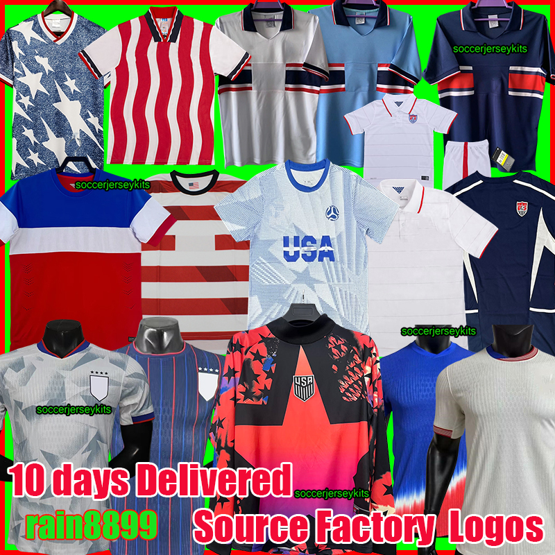 2025 2026 PULISIC MCKENNIE Football Jersey ERTZ ALTIDORE PRESS WOOD MORGAN LLOYD 25 26 America Football Shirt United States Camisetas USA USMNT PLAYE