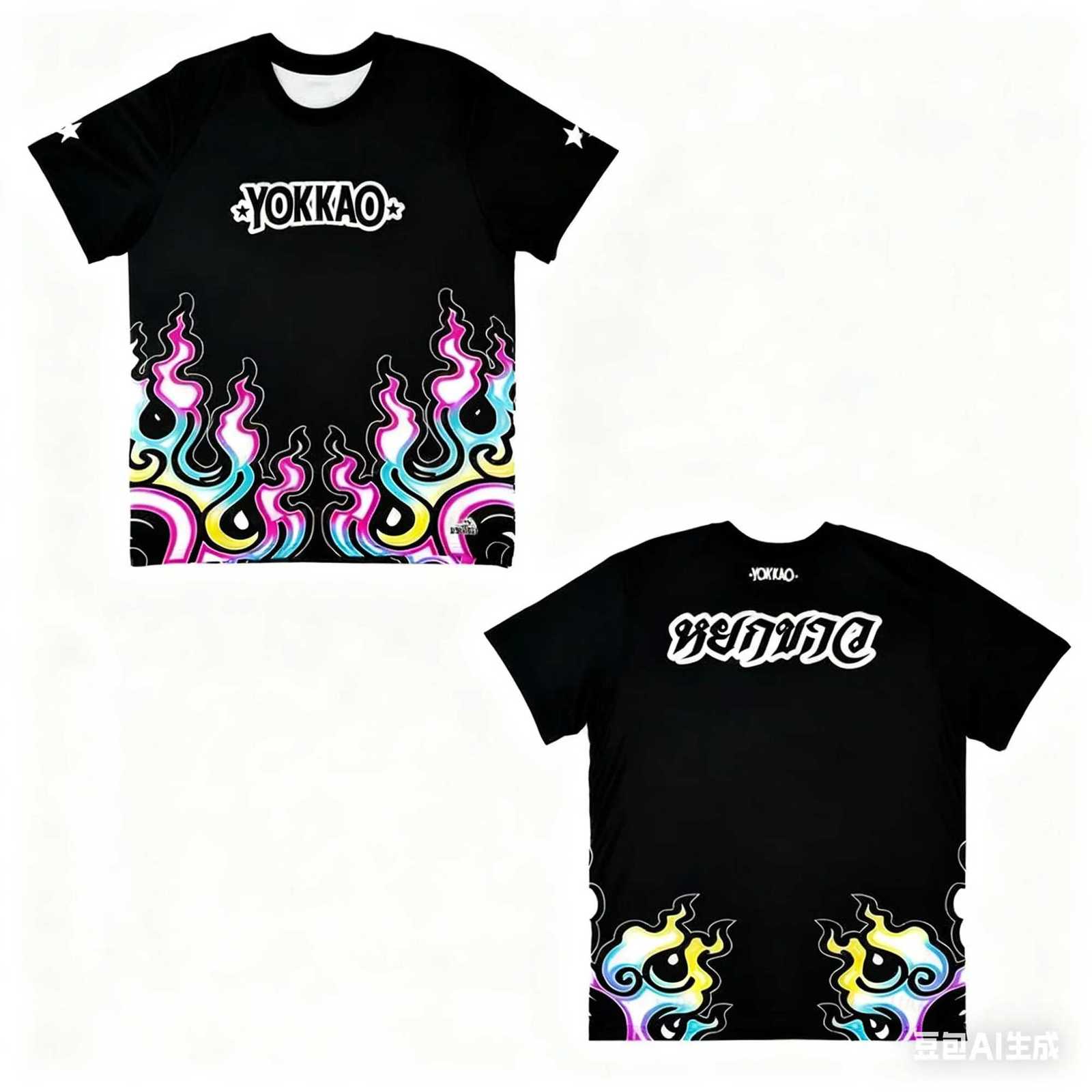Fashion New YOKKAO Summer Mens and Womens 3D Printed T-shirt Fashion Casual Sports Breathable Short Tube Street Loose Top X251218