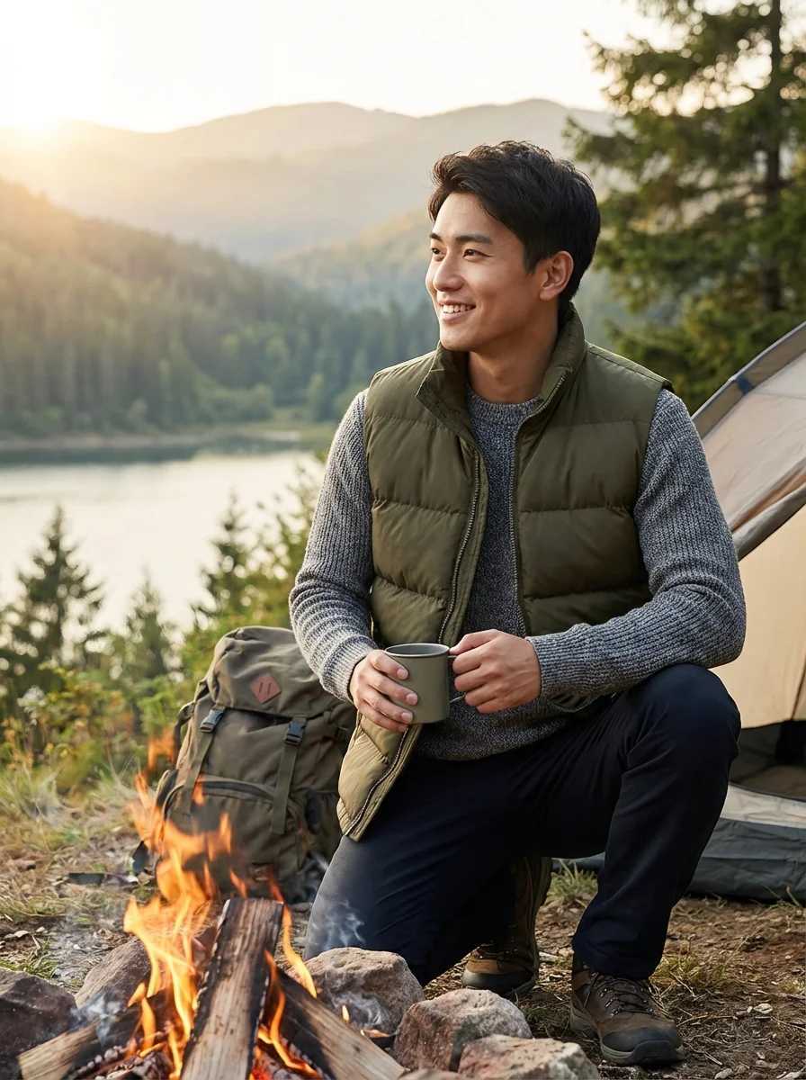 6XL Plus Size Quilted Mens Winter Lightweight Padded VestG251218