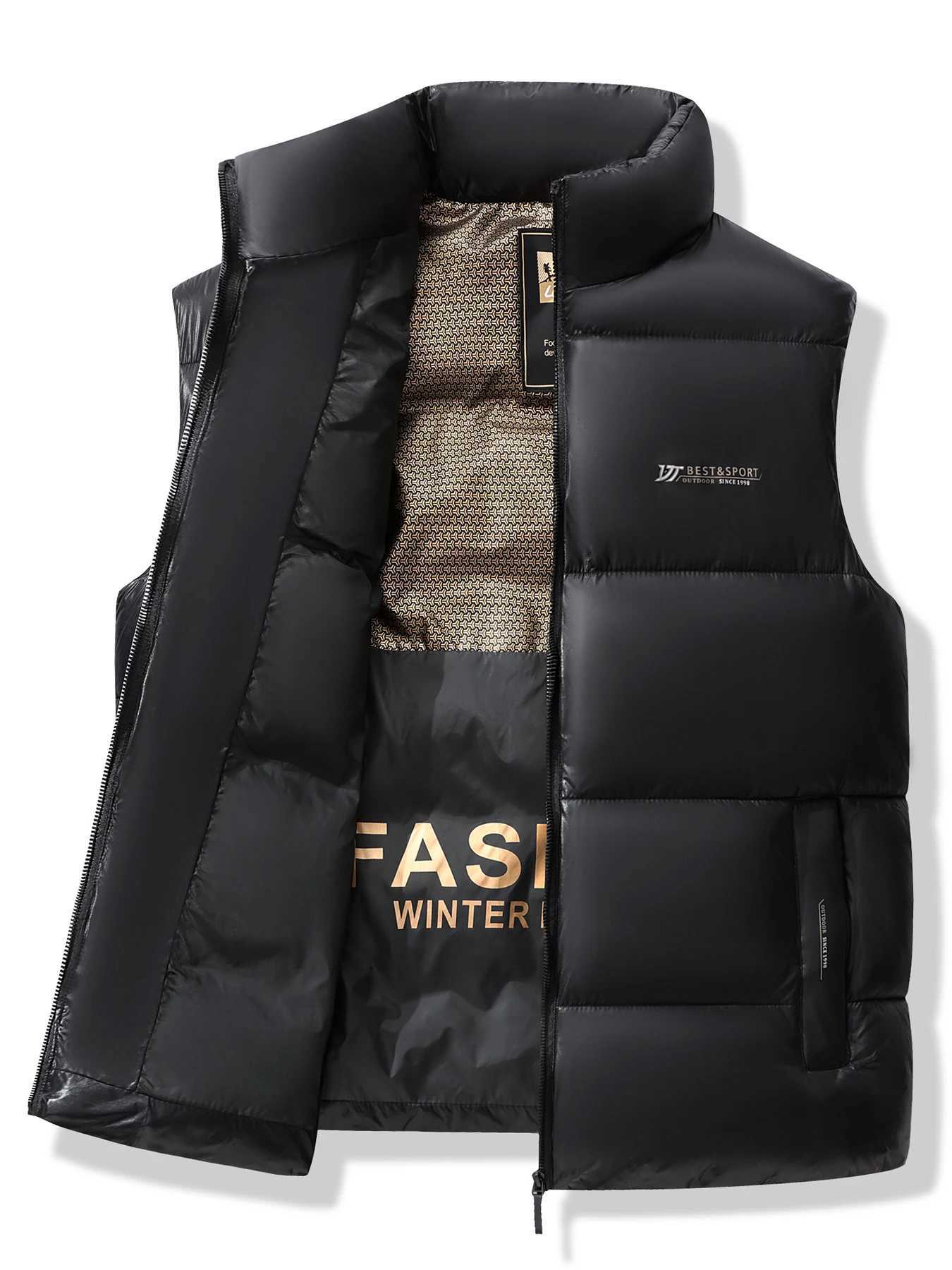 2026 new mens cotton vest warm and thick sleeveless cotton vest casual sports outdoor mens clothing shoulder cuttingG251218