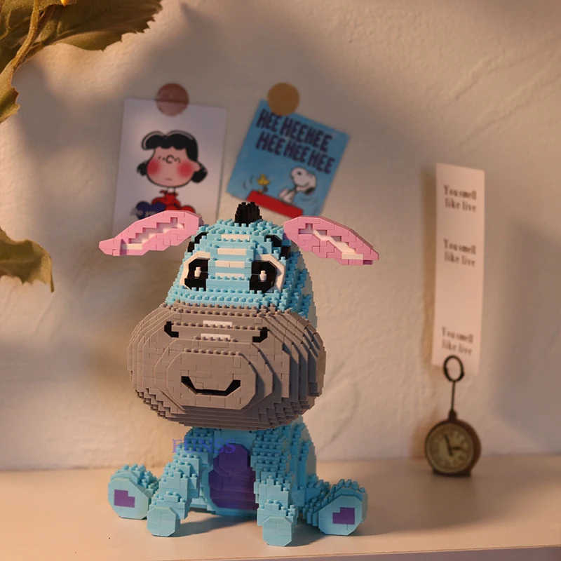 Disney Lion King Simba Building Blocks Dumbo Eeyore Timon Pumbaa Assembly Construction 3D Model Mini Bricks Figures Toys H251218