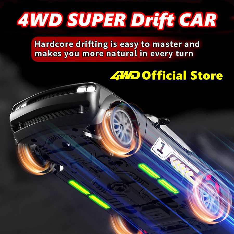 4WD Drift Racing RC Car with LED Light High Speed 24G Radio Remote Control 4x4 Race Sports for Kids Toy Gift G251218
