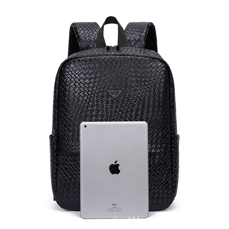 Designer new woven large capacity computer men and women commuting bag student fashionable versatile travel backpack