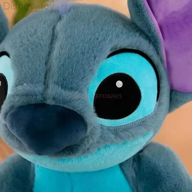 Disney 30-80cm Giant Size Lilo Stitch Plush Toys Stuffed Doll Cartoon Animal Couple Sleeping Pillow Soft Material Toy For Gift H251218