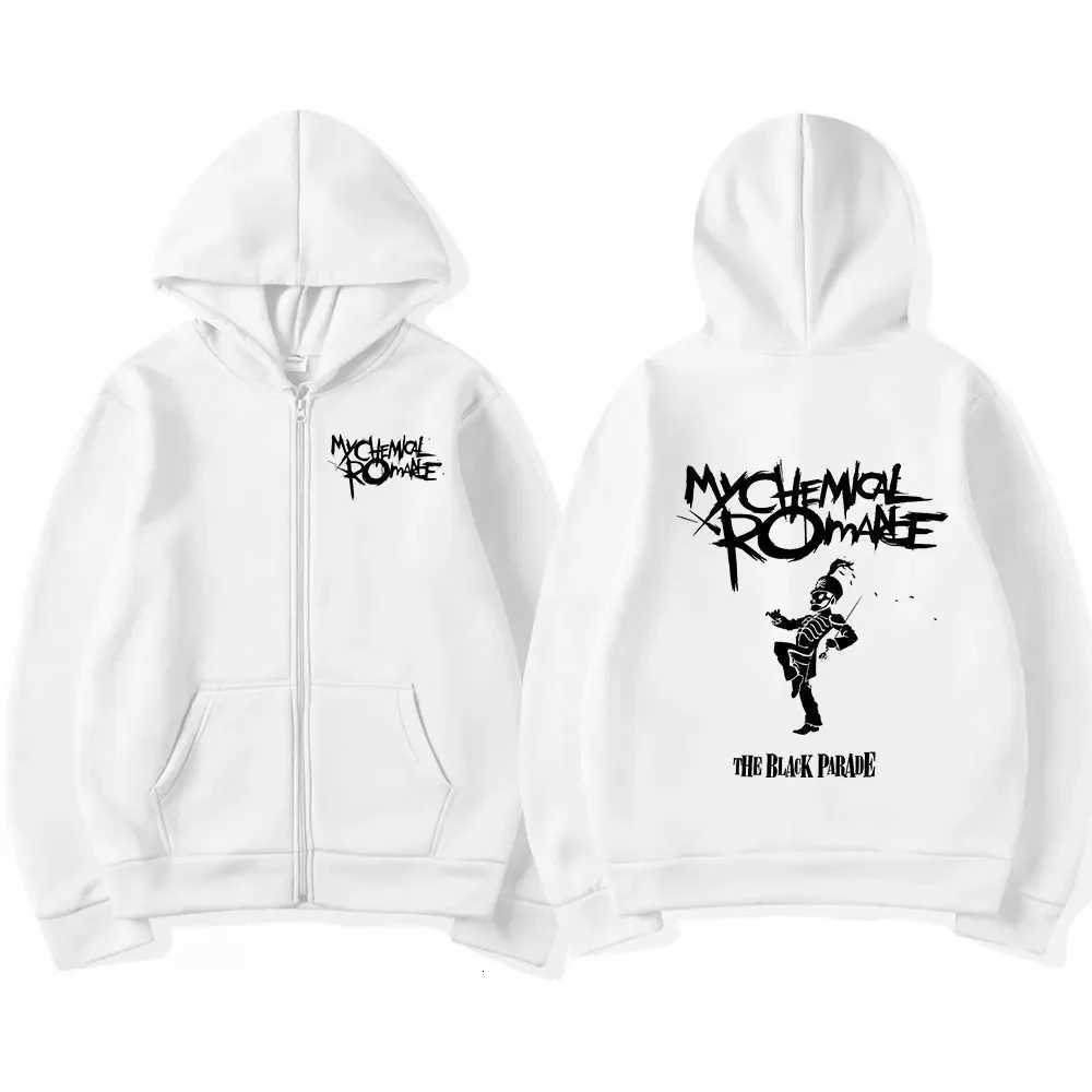 My Chemical Romance Mcr Dead Zipper Hoodie Black Parade Punk Emo Rock Zip Up Sweatshirt Mens Fashion Vintage Hip Hop Hoodies X251218