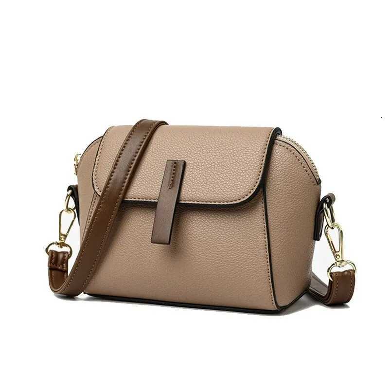 Casual Style PU Leather Shoulder Bag For Women Solid Color Flap Crossbody BagT251218