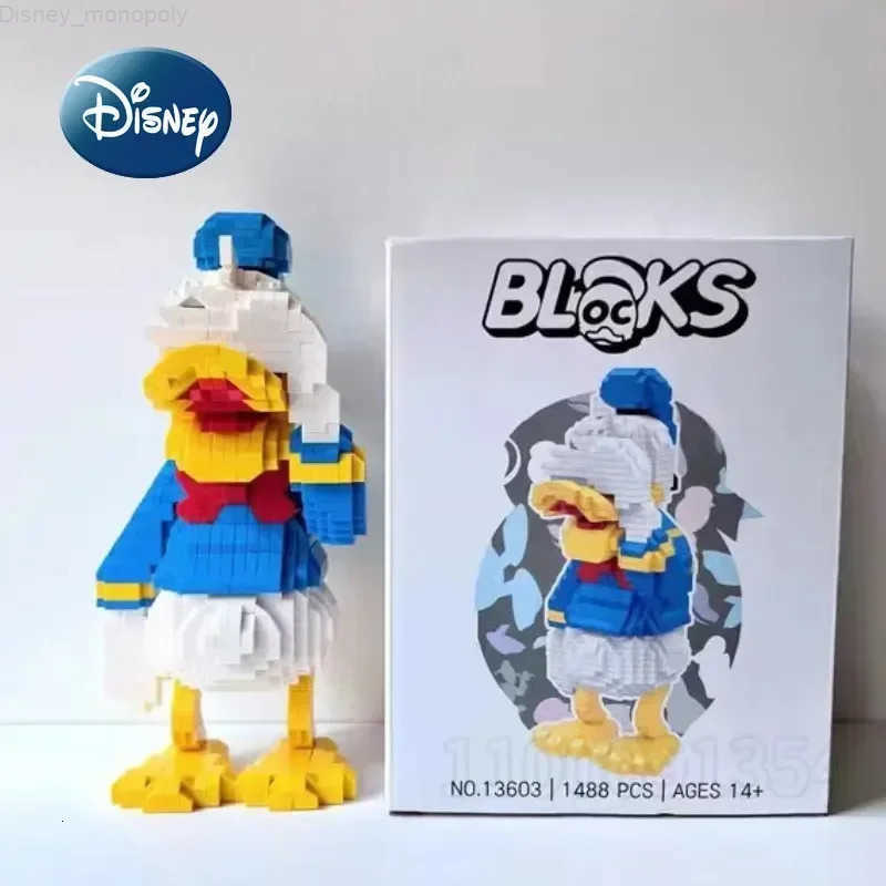 Disney Mickey Minnie New Childrens Building Block Cartoon 3D Model Toy Building Block Educational Childrens Toy Birthday Gift H251218