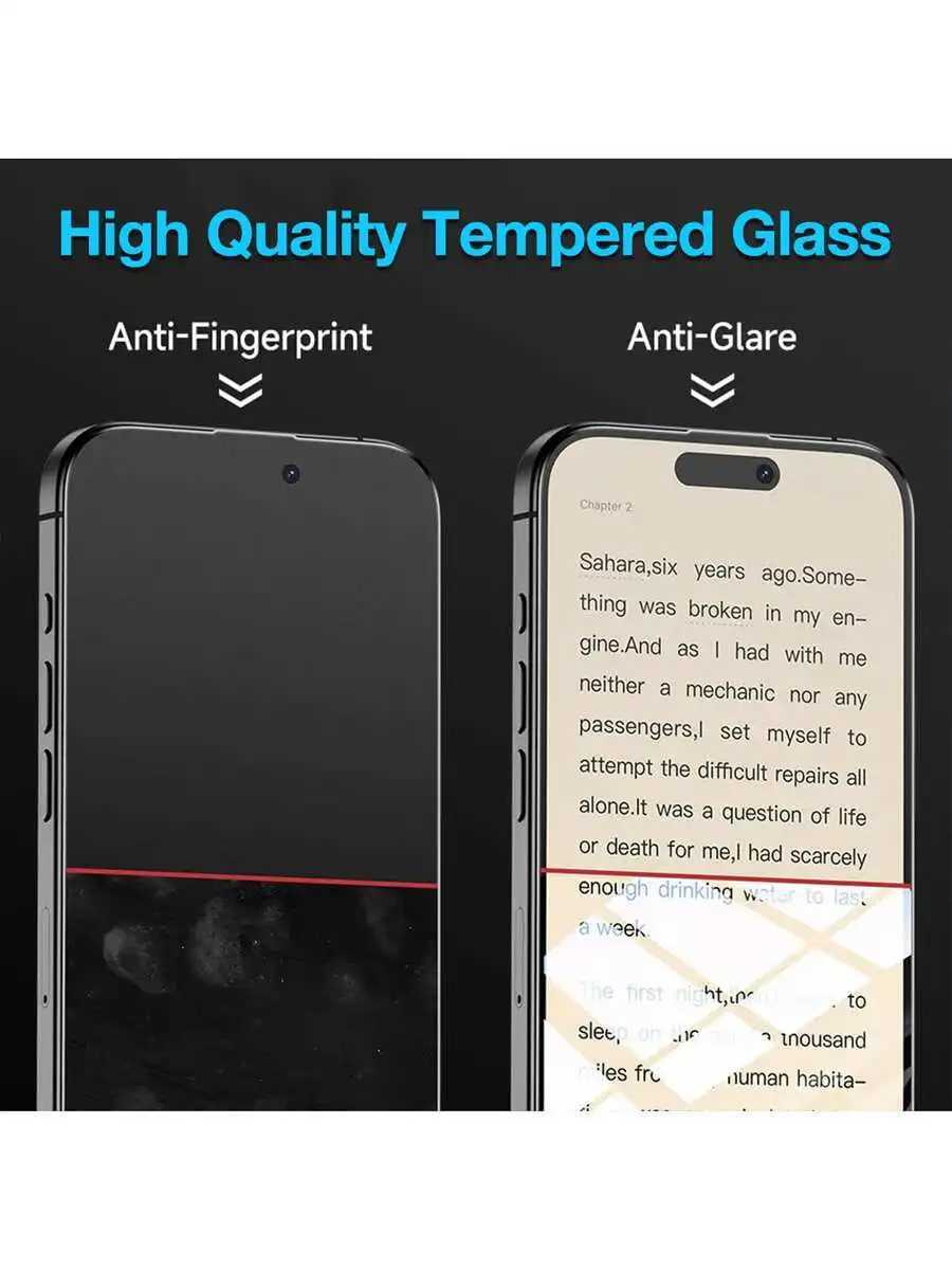 2 Pcs Matte Anti-Privacy Screen Protector Compatible With IPhone 17 Pro Max 16 15 14 13 12 11 9H Hardness Tempered Glass G251218