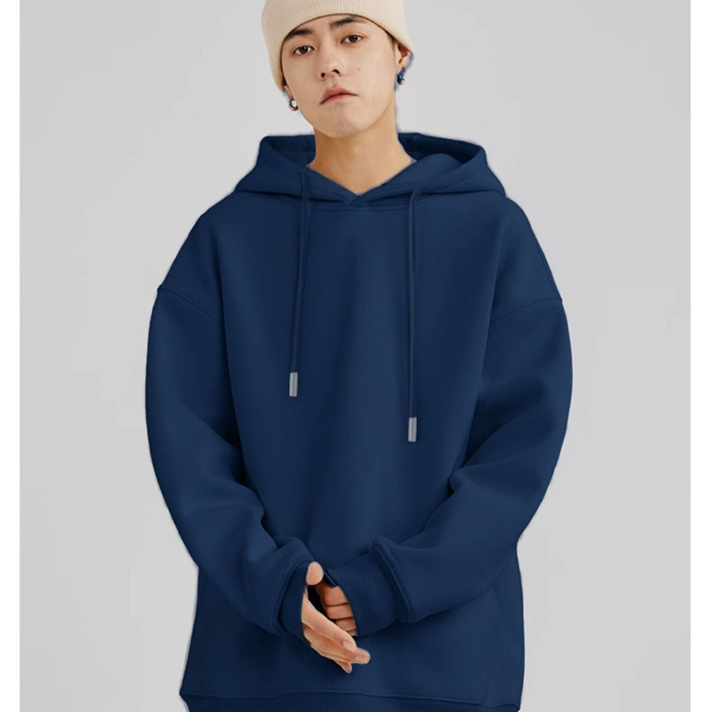 Womens Sweatshirts Long Sleeve Autumn Spring Casual Hoodies Streetwear Hoody Woman Loose Solid Versatile Pullover Black Brown 250304