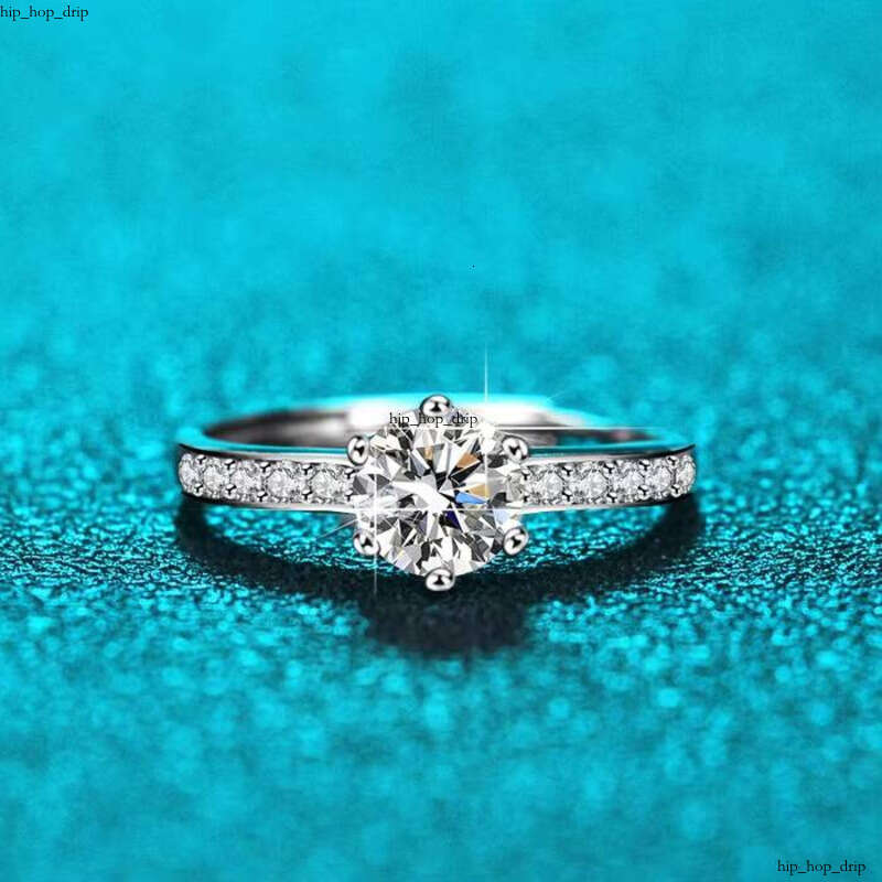 VVS1 1Ct Mossanite VVS Moissanite 925 Sterling Silver Jewelry Custom Light Luxury Style Gemstone Engagement Wedding Ring