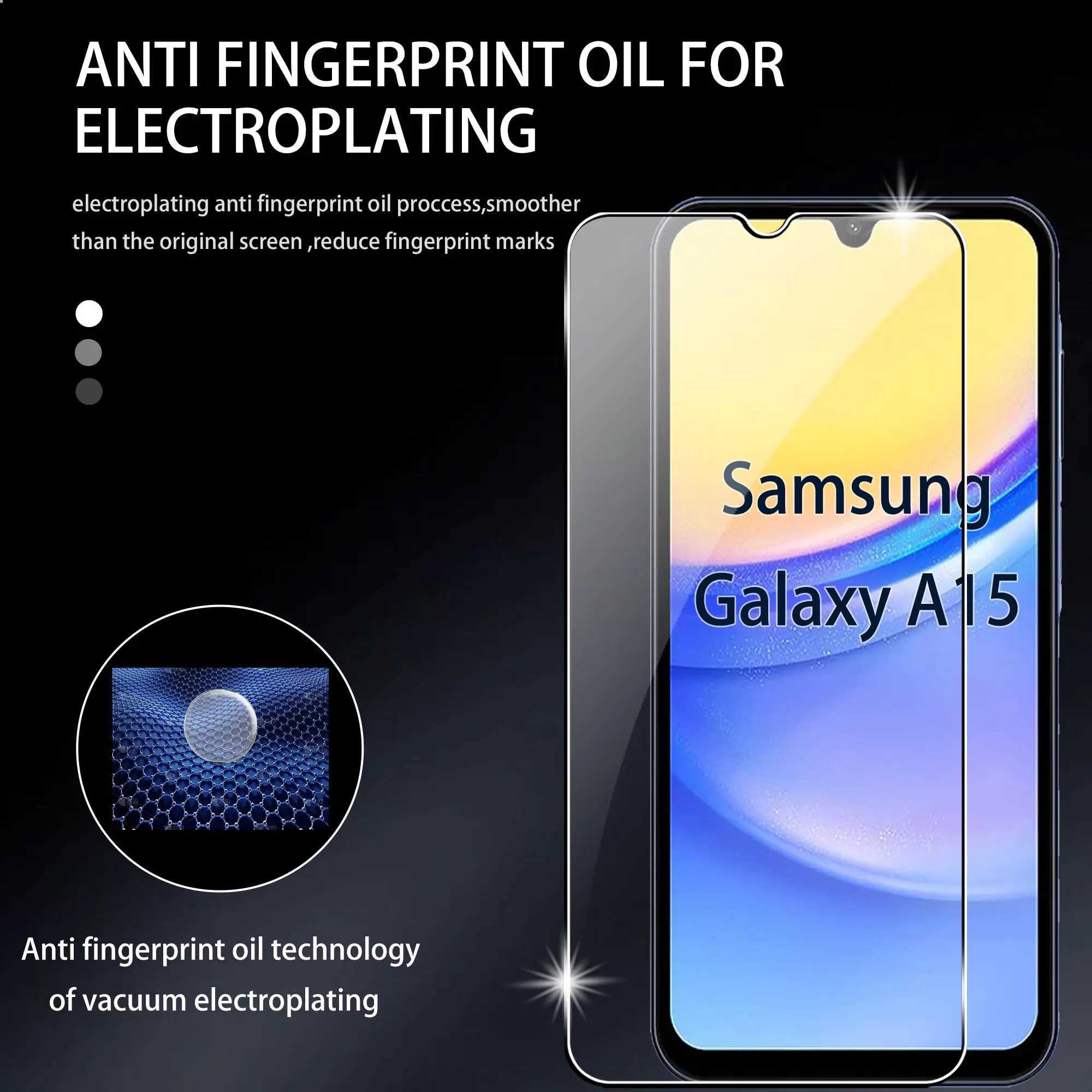 SCREEn Protector For Galaxy A15 A16 4G 5G Tempered Glass HD 9H Clear Anti Scratch Case Friendly G251218