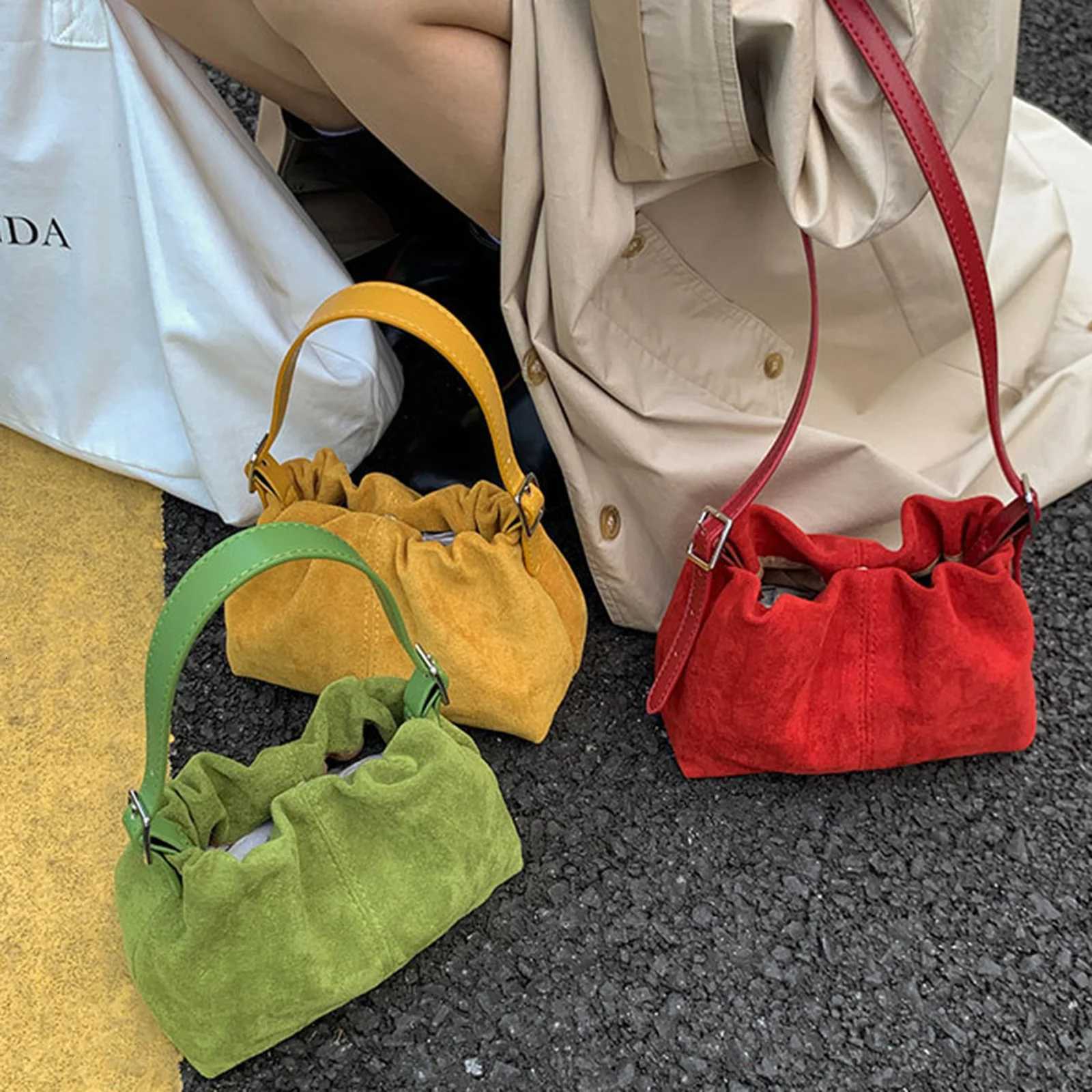 PU Crossbody Purse Solid Color Tote Handbag Lightweight Crossbody Bag Drawstring for Women Daily Use Special OccasionT251218