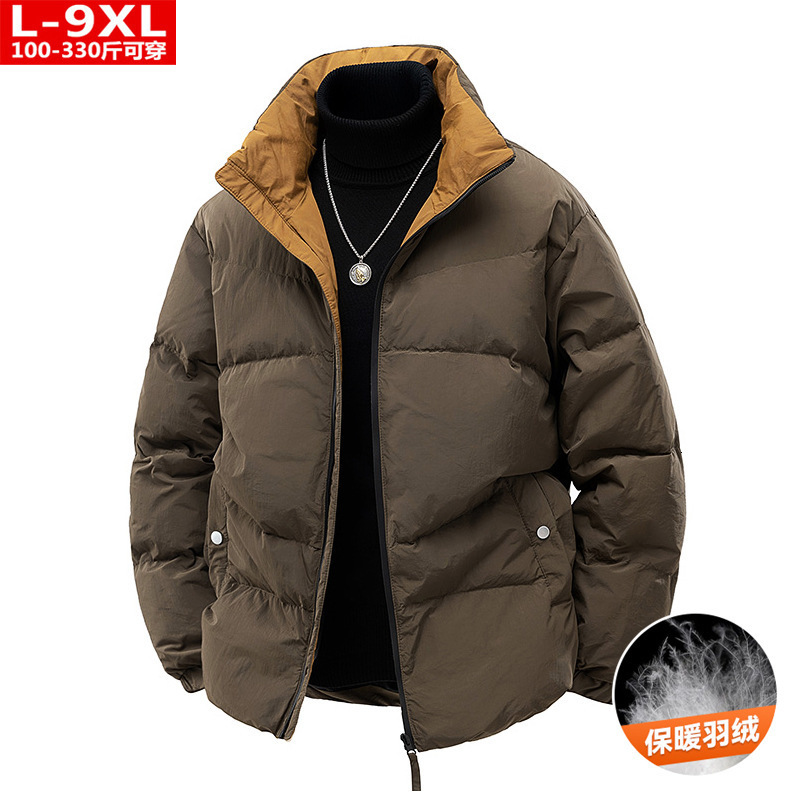 Harajuku Streetwear Winter Padded Parkas Jacket Men Skeleton Print Loose Thicken Jacket Cotton All-Match Outwear Couple 240823