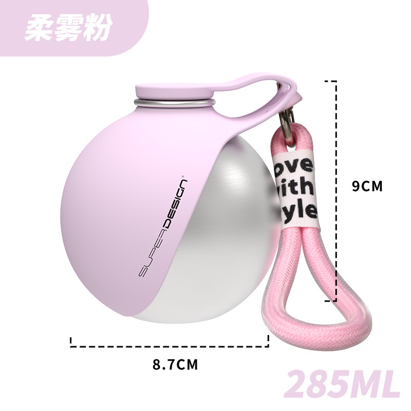 New 304 stainless steel dog outdoor water bottle portable kettle pet water dispenser for walking dogs outdoors