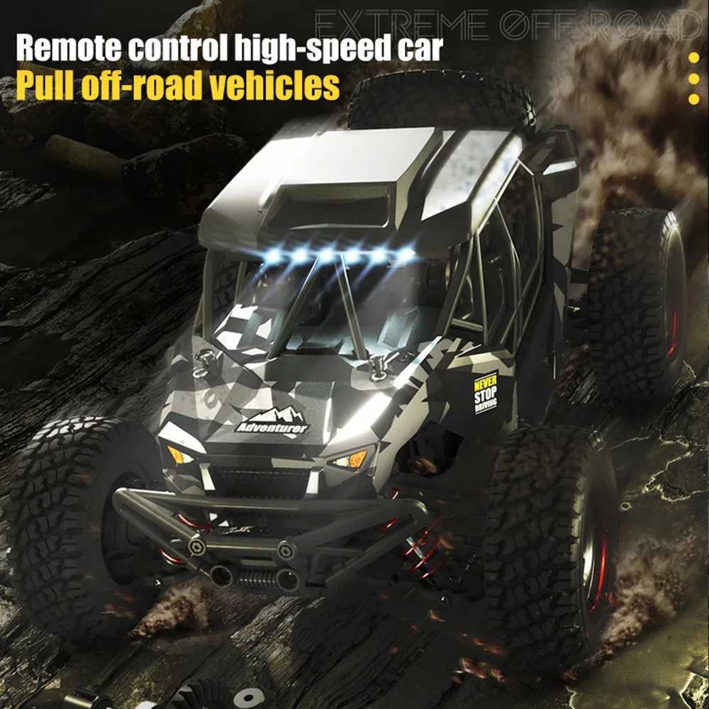 SCY 16106/Pro 4WD Remote Control Car With LED Off Road 4x4 RC 50KM/H High Speed Buggy Truck Super Desert Racing Toy Kids Adults G251218