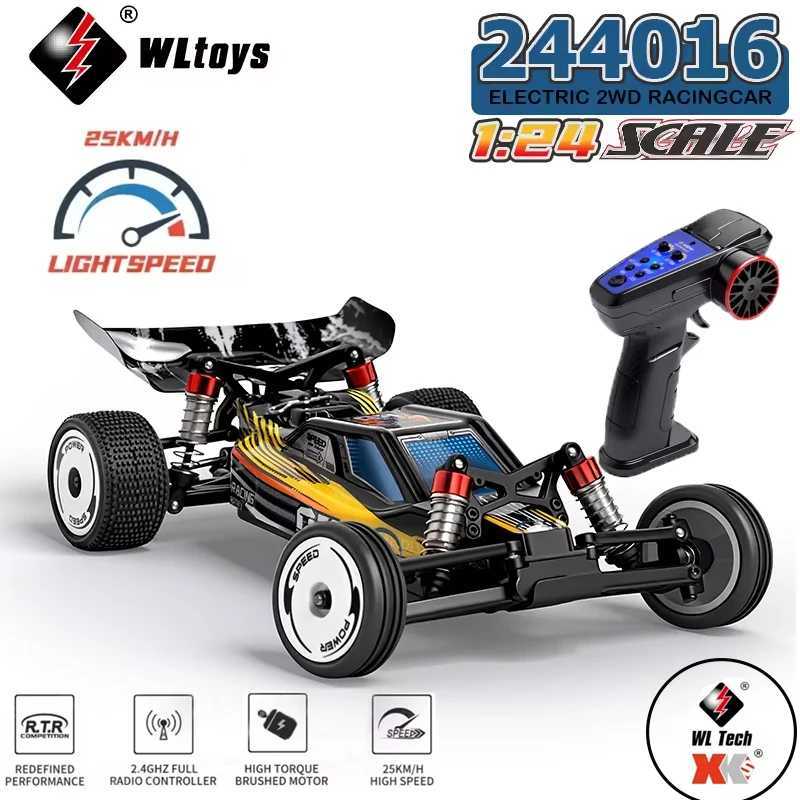 New WLtoys 244016 RC Car 124 Electric Racing High-Speed RC All-Terrain Drift Car Model 25 Km/h Toys for Kids and Aldult Gift G251218