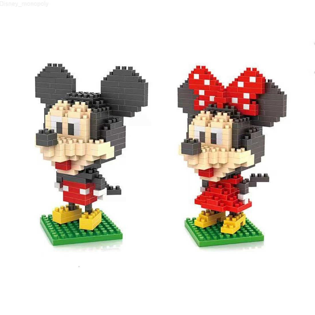 Disney Series Model Micro Building Blocks Mickey Mouse Donald Duck Goofy Cartoon Diamond Brick Figures Toys For Kid Xmas Gift H251218