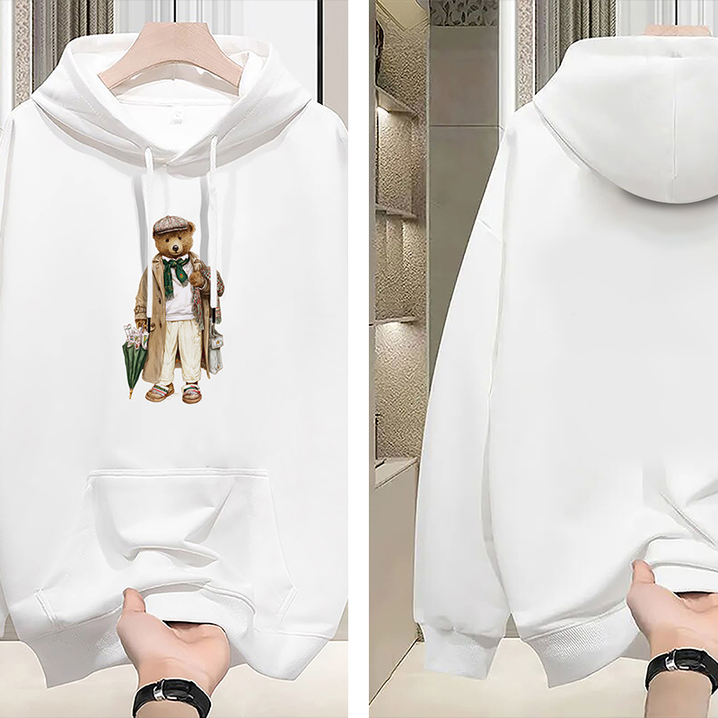 Men's Casual Fashion Printed Pullover Hoodie Print Long Sleeve Hooded Sweatshirt Women's Hoodie Winter Autumn Clothes