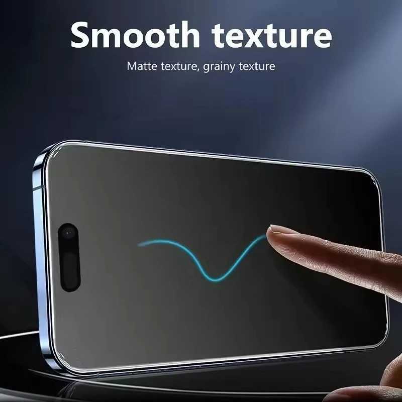 4Pcs Matte Tempered Glass For iPhone 14 13 12 11 15 Pro Max 7 8 16 Plus Frosted Screen Protector For iPhone 17 PRO X XR XS MAX G251218
