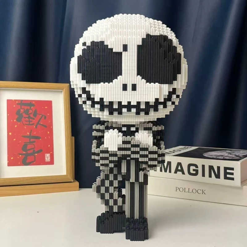 Disney Halloween Ghost Pumpkin Building Toy 3D Stereoscopic Model Desktop Decoration Halloween Gift Childrens Building Toy H251218