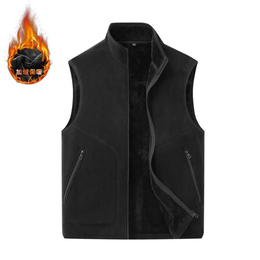 Mens Vest Winter Sleeveless Jacket with Zip Closure Warm Layering Piece for Outdoor Activities Casual Fall Winter WearG251218