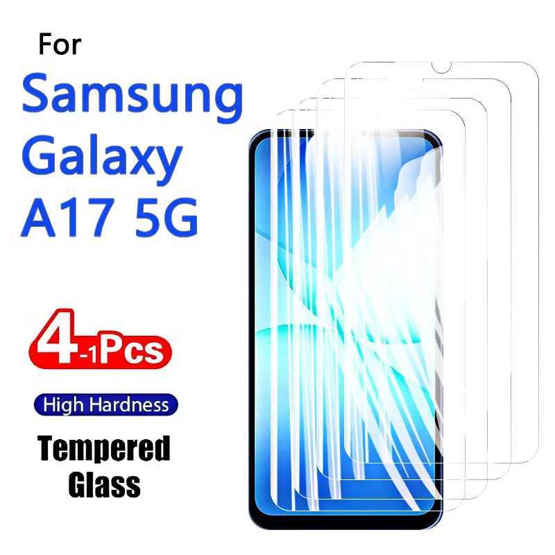 1-4PCS SCREEn Protector For Galaxy A17 5G Tempered Glass Crystal 9H High Aluminum Anti Scratch Case Friendly Fingerprint G251218