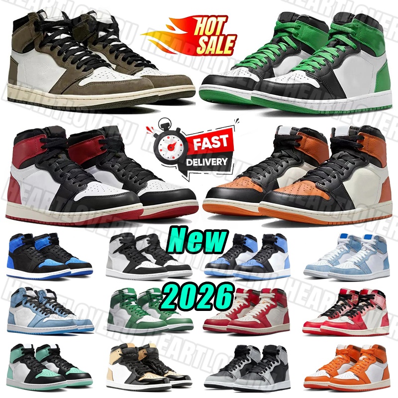 New Designer shoes 1 1s High Basketball shoes Shattered Backboard Leather rubber Chicago Lost and Found Black Toe Reimagined Mens Womens Outdoor Sneakers 2026